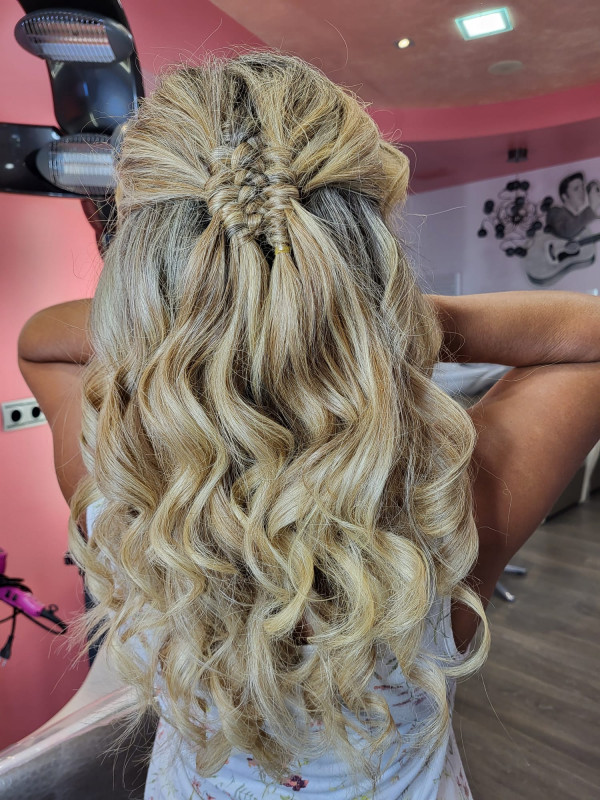 Semi recogido boho