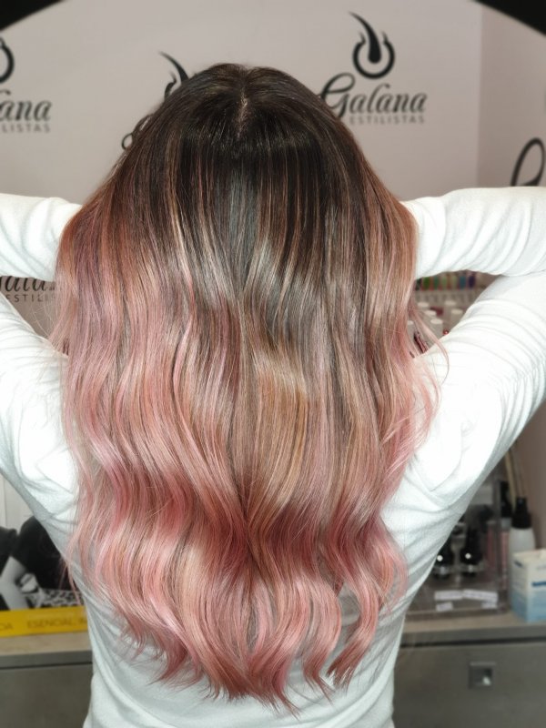 Balayage Golden Rose